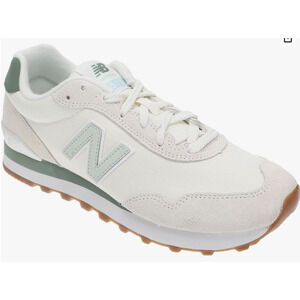 New Balance Cream and Green Athletic Shoes